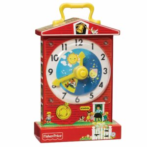 Fisher Price Music Box Teaching Clock Front Angle Right