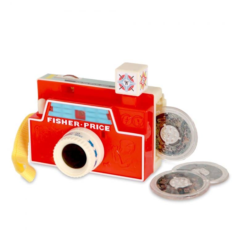 Fisher-Price Changeable Picture Disc Camera - Front with 3 disc side storage compartment