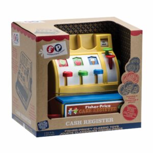 Fisher Price Cash Register Package Front Angle Right
