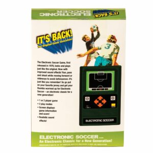 Electronic Soccer Hand Held Game Package back