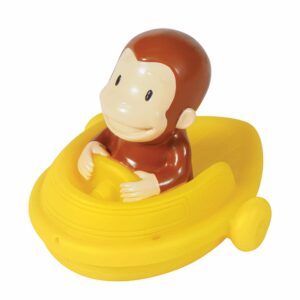 Curious George Bath Squirters - Curious George in Boat Left