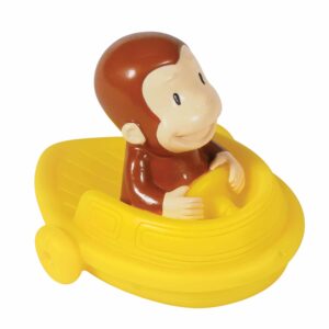 Curious George Bath Squirters - Curious George in Boat Right
