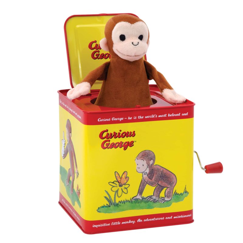 Curious George Jack in the Box - Front Angle Popped