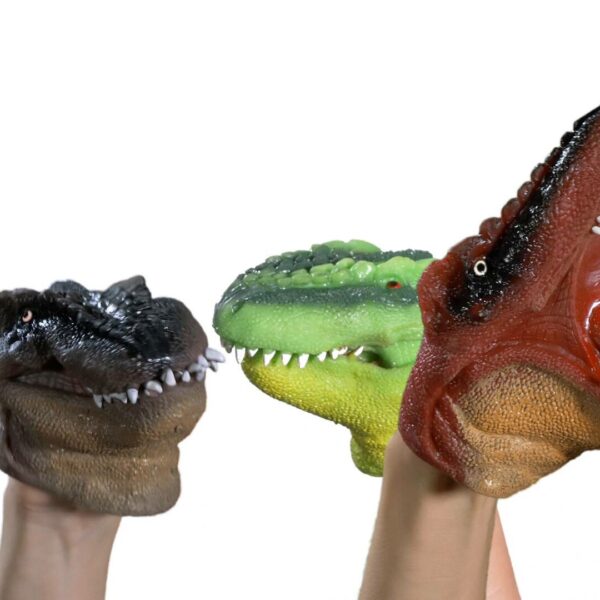 Dinosaur hand puppet video
