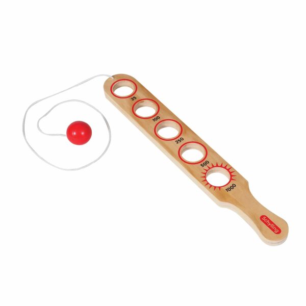 Flip Stick - Skill Wooden Game with Ball on String