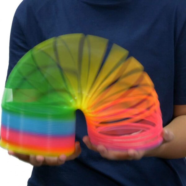 Jumbo rainbow plastic spring video
