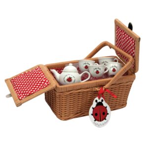 Ladybug Tea Set Basket