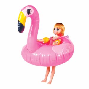 Pool Party – Lottie Doll inside inflatable flamingo pool floaty