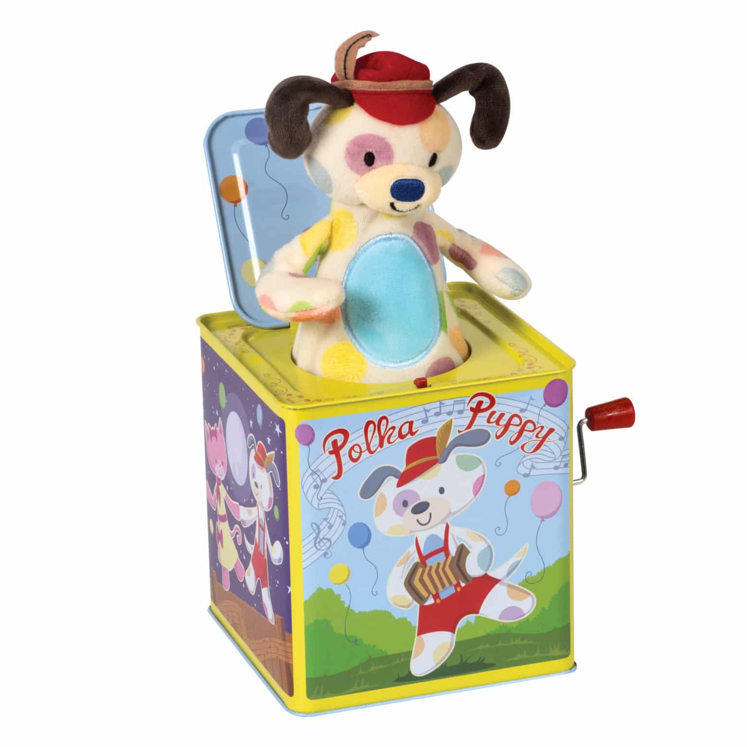 polka puppy jack in the box