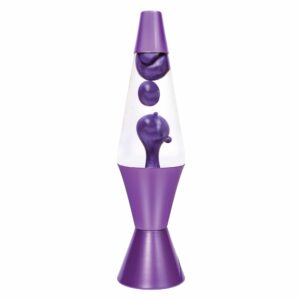 14.5” LAVA® Lamp Metallic – purple metallic wax, clear liquid, purple base and cap