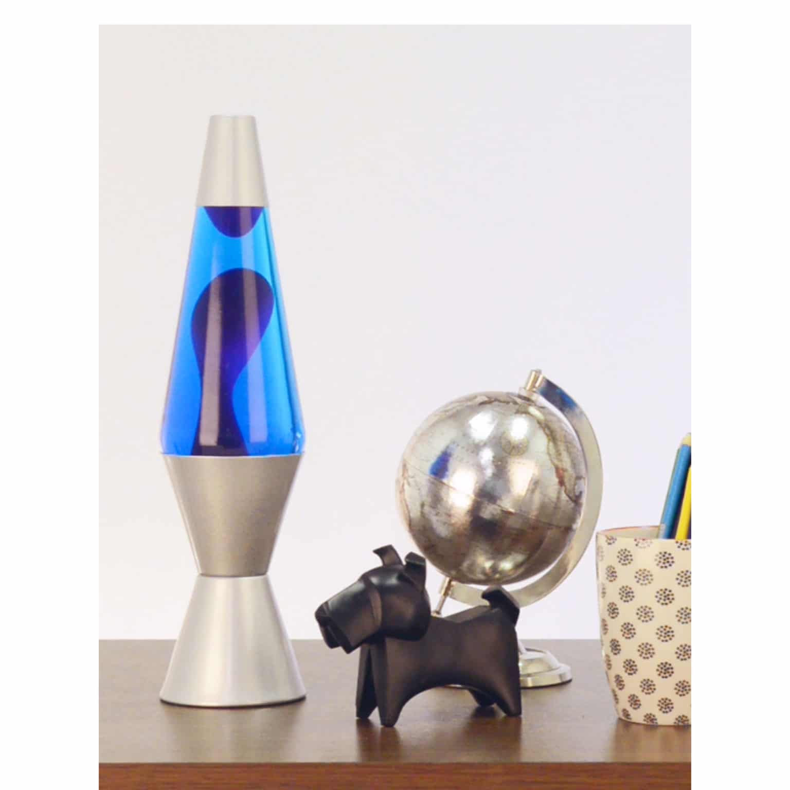 14.5" LAVA Lamp Purple/Blue/Silver Schylling