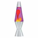 14.5” LAVA® Lamp – yellow wax, purple liquid, and silver base and cap