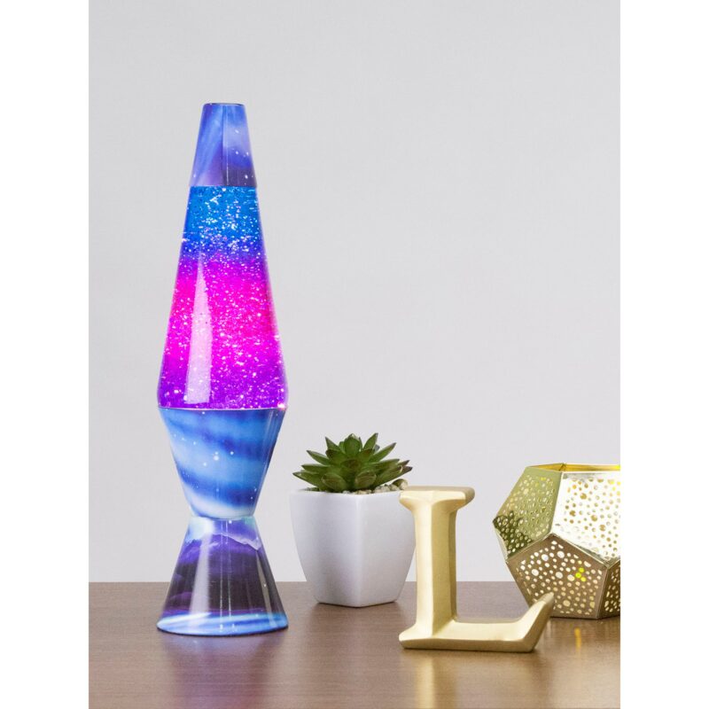 Lampe de 14,5 po Lueurs boréales Colourmax de Lava Paillettés à l'intérieur  avec multi-colore globe 