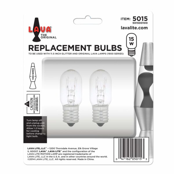 15W LAVA® Lamp Light Bulb Replacement Bulbs Package