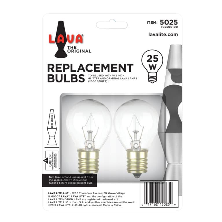 25W LAVA® Lamp Light Bulb W/Tray - Replacement Bulbs Package