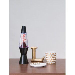 10” LAVA® Lamp Volcano – Black Base - Lifestyle on display table