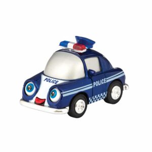 Diecast Sonic Funny Vehicles - Blue Police Car Left