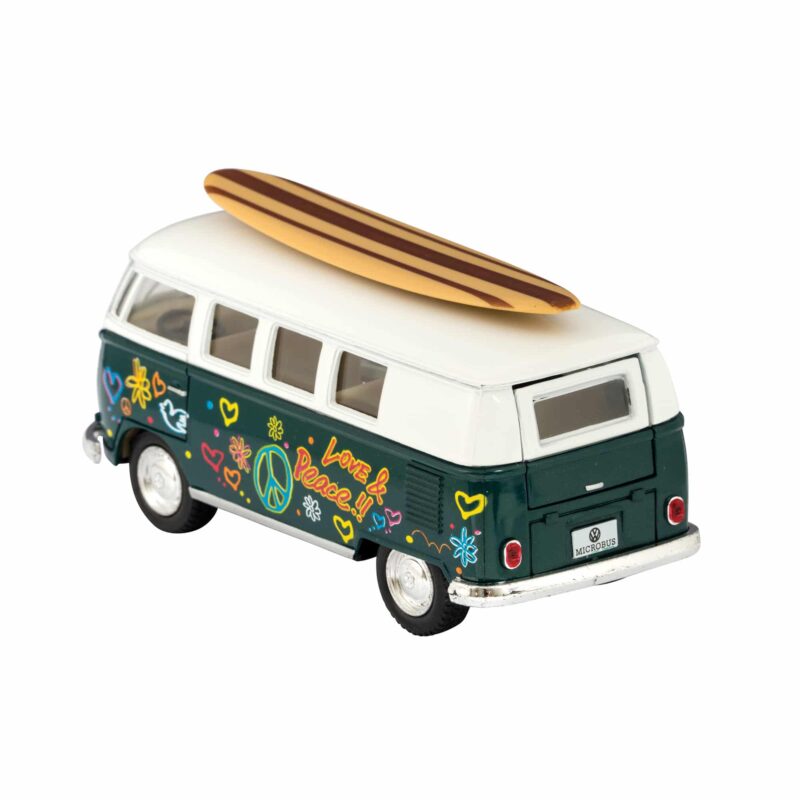 toy vw bus with surfboards