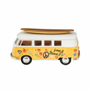 Diecast 62' VW Bus with Surfboard