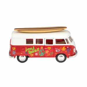 Diecast 62' VW Bus with Surfboard