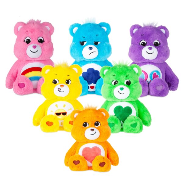 Care Bears Medium Plush Group: Tenderheart Bear, Share Bear, Grumpy Bear, Good Luck Bear, Funshine Bear, Cheer Bear