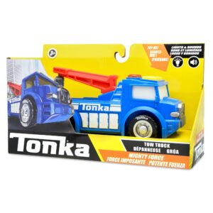 Tonka mighty force tow truck in package side view