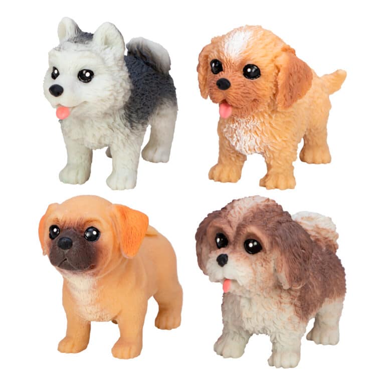 Pocket Pups, squishy toys, 4 styles: Pomsky, Cockapoo, Puggle, Malshi