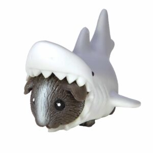 Party Animal squishy Guinea pig toy in a shark costume