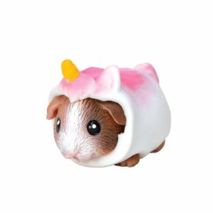 Party Animal squishy Guinea pig toy in a unicorn costume