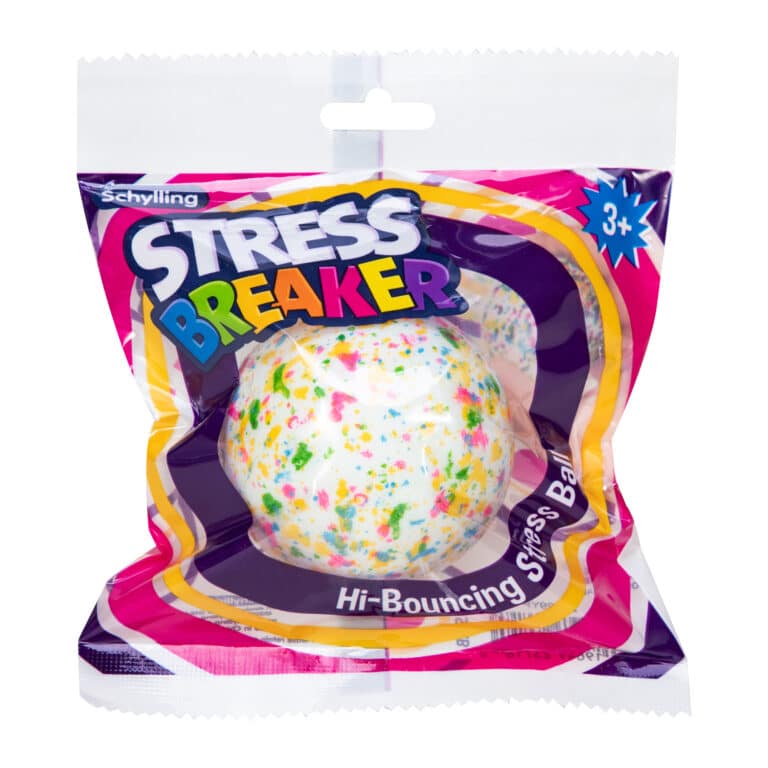 Stress Breaker jawbreaker styled ball in package