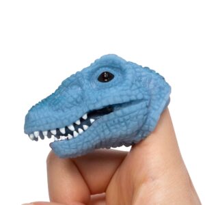 Baby Dino Snappers Finger Puppet - Blue