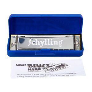 Blues Harp, C Tuned Harmonica - in opened storage box with instructions