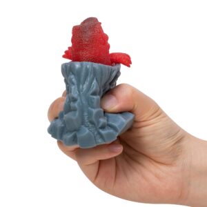 Volcanic Dino Popper in hand popped back view