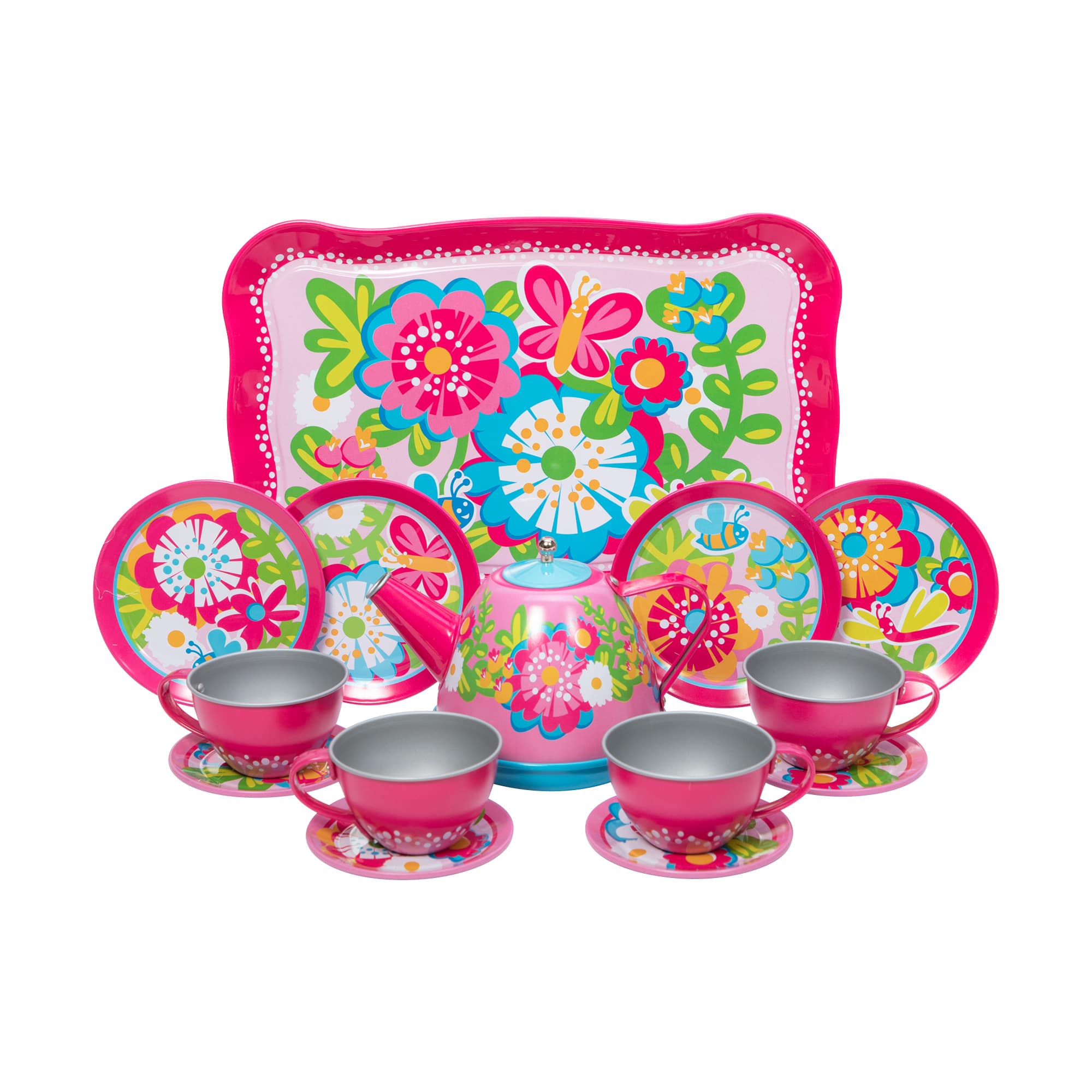 schylling unicorn tin tea set