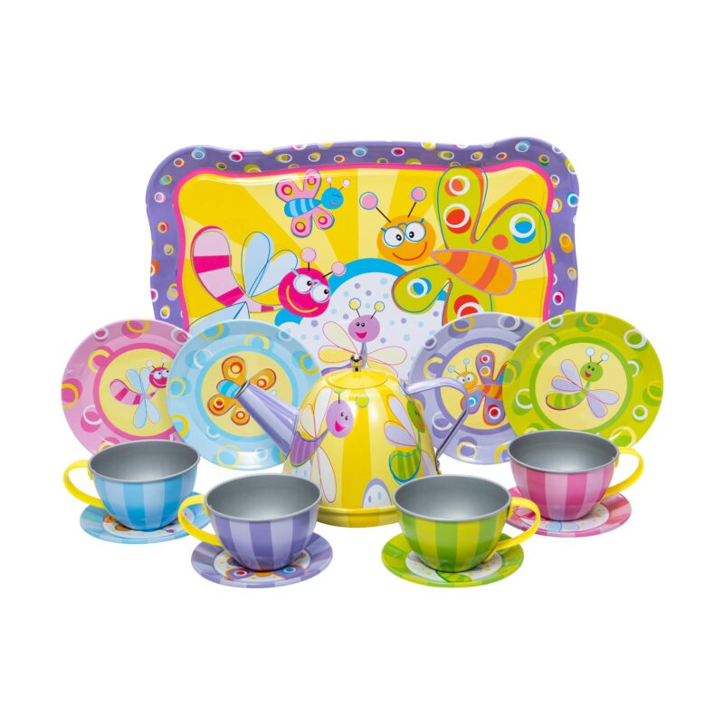 schylling ladybug tea set basket