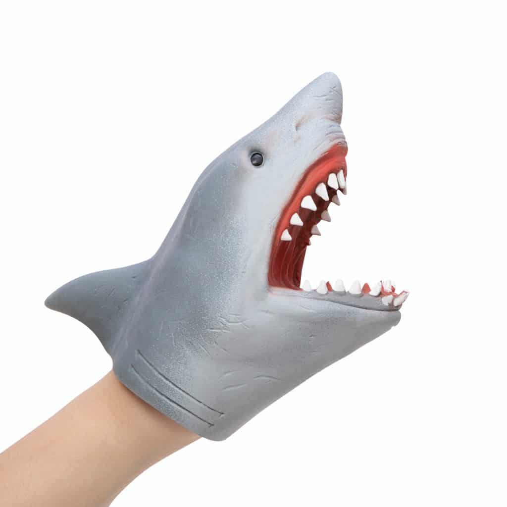 Shark Hand Puppet Rubber Schylling