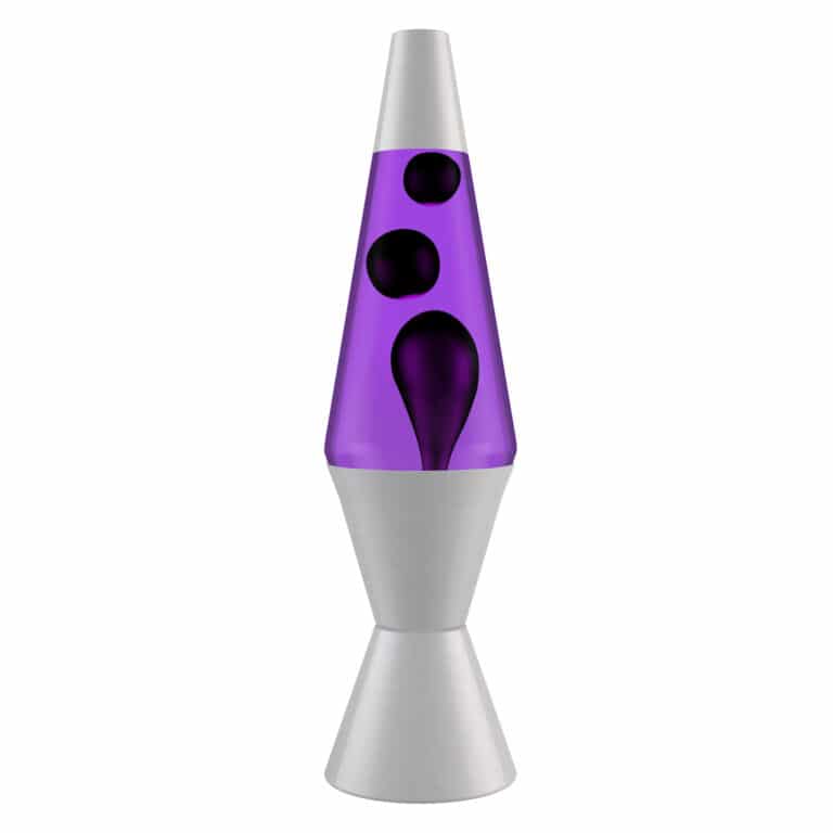 14.5’’ LAVA® Lamp – black wax, purple liquid, silver base and cap