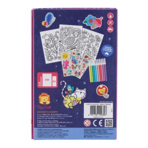 Tiger tribe coloring set magical creatures in package back view