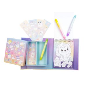 Tiger tribe coloring set kawaii café kit contents