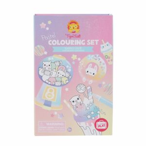 Tiger tribe coloring set kawaii café in package front view