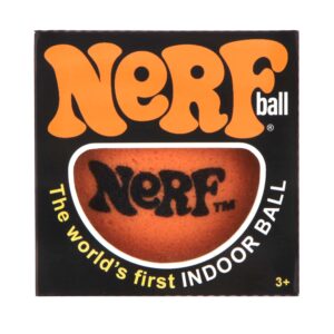 Orange nerf ball in box