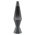 10" LAVA® Lamp – silver glitter, black liquid, black base and cap