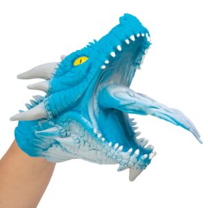 Blue dragon hand puppet