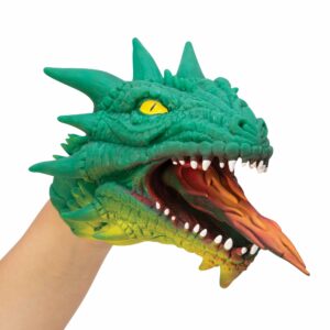 Green dragon hand puppet
