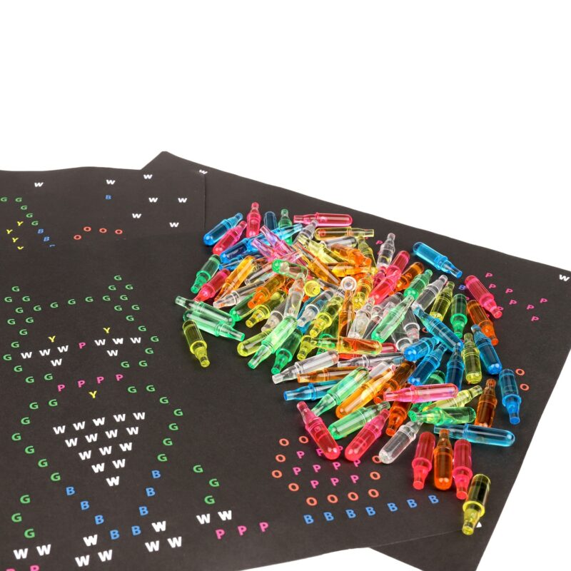 Lite Brite HD Template and Peg Refill Set Plus Storage, 360 Mini-Pegs and 8 Templates