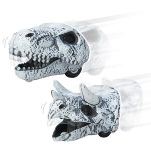 Chomp and Go Dino Skulls - Trex and Triceratops in motion