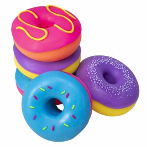 NeeDoh Dohnuts Stack and Group - Pink, Purple, and Blue frosted
