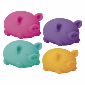 NeeDoh Dig it Pig Group - Pink, Purple, Teal, and Orange