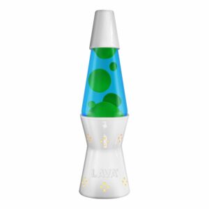Candle Light Lava Lamp - White, Yellow and Blue - Front
