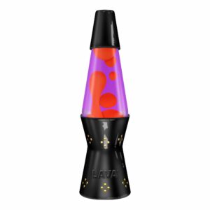 Candle Light Lava Lamp - Black, Yellow and Purple - Front